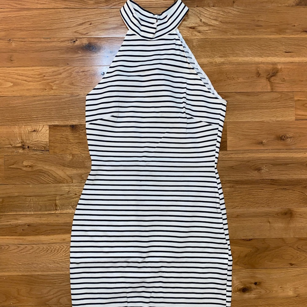 Windsor White and Black Bodycon Dress Size Small
